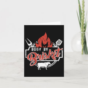 Mens Funny Grillen Body by Brisket Grillen oder Ra Karte