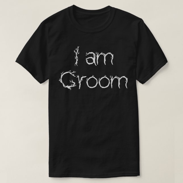 Mens Funny Groom I Groom Gift  T-Shirt (Design vorne)