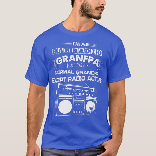 Mens Funny Ham Radio Operator Grandpa Amateur T-Shirt (Vorderseite)
