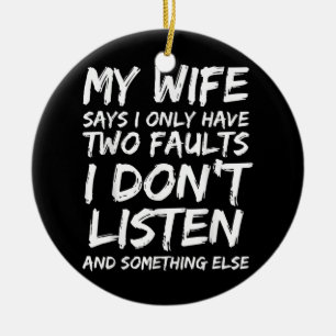 Mens Funny Husband Geschenk von Ehefrau Husbands D Keramik Ornament