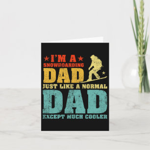 Mens Funny, ich bin ein Snowboarder Vater wie ein Karte