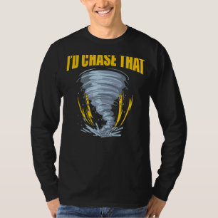 Mens Funny, ich würde den Hurrikan Storm Cloud jag T-Shirt