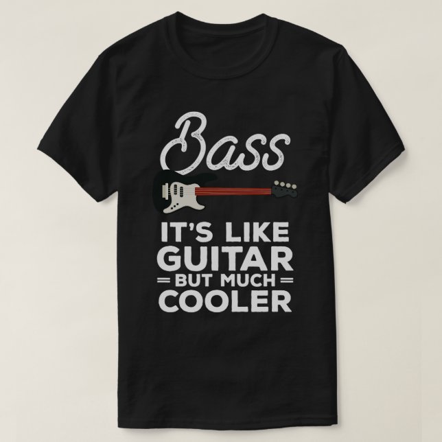 Mens Funny Instrument Bass Gitarre Geschenk für ei T-Shirt (Design vorne)