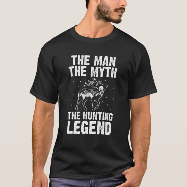 Mens Funny Jagd Hirsch Jäger Jagd Stuff T-Shirt (Vorderseite)