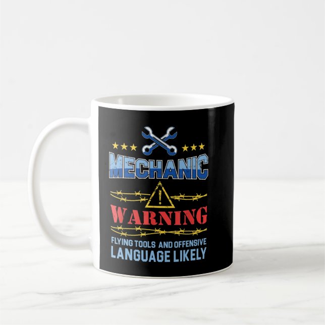 Mens Funny Mechanly Stundensatz Arbeitsentgelte Au Kaffeetasse (Links)