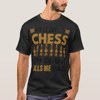 Mens Funny mein Schachgegner nennt mich Vater Grap T-Shirt