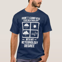 Mens Funny Meteorologe My Meteorology Degree Week