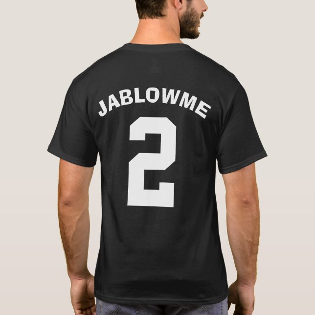 Mens Funny Novelty HEYWOOD JABLOWME 2 T-Shirt (Rückseite)