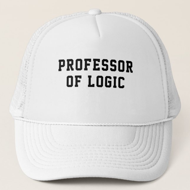 Mens Funny Novelty PROFESSOR Truckerkappe (Vorderseite)