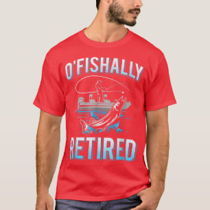Mens Funny Ofishally T-Shirt für müde Fishi