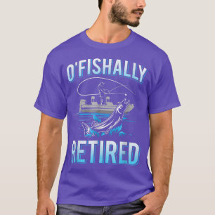 Mens Funny Ofishally T-Shirt für müde Fishi