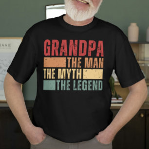 Mens Funny Opa Der Mann Der Mythos der Legende T-Shirt