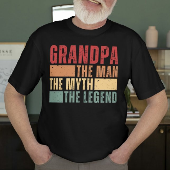 Mens Funny Opa Der Mann Der Mythos der Legende T-Shirt (Von Creator hochgeladen)