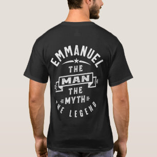 Mens Funny Personalisiert Name Emmanuel T-Shirt