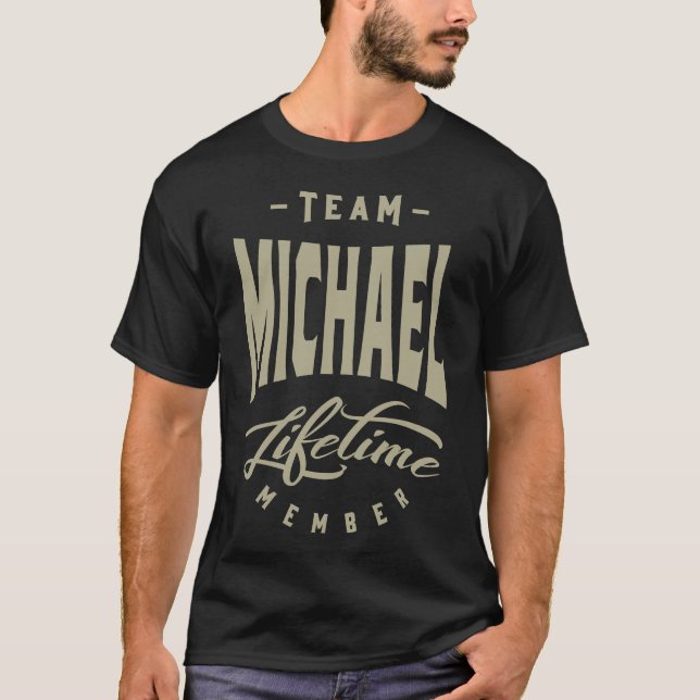 Mens Funny Personalisiert Name Michael T-Shirt (Vorderseite)