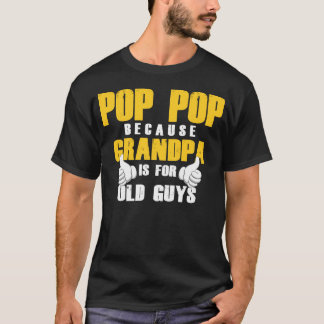 Mens Funny Pop Pop Väter Tag Opa T-Shirt