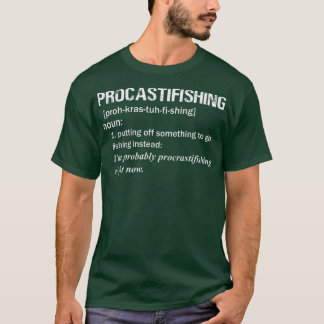 Mens Funny Procrastifish Definition für Vater Gra T-Shirt