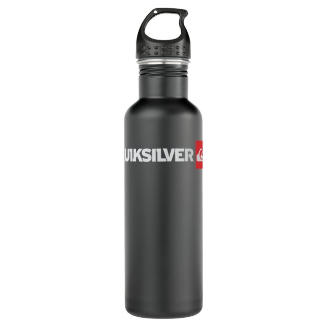 Mens Funny Quicksilver Mehr dann Phantastisch Edelstahlflasche (Vorderseite)