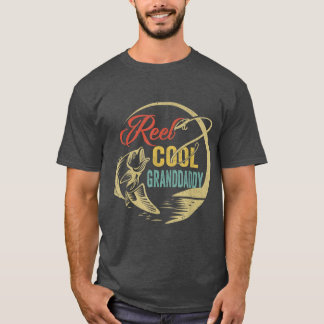 Mens Funny Reel Cool Granddaddy Liebe Angeln 2598 T-Shirt