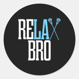Mens Funny Relax Bro Lover Player T Shirt für Bo Runder Aufkleber