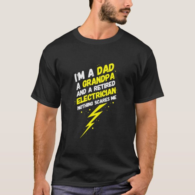 Mens Funny Remüde Electric Zitat Funny T-Shirt (Vorderseite)