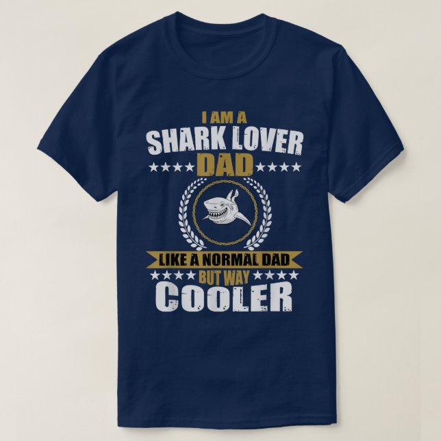 Mens Funny Shark Lover Vater Sprichwort Liebe Haie T-Shirt (Design vorne)