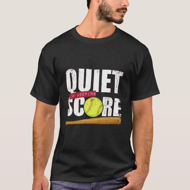 Mens Funny Softball Scorekeeper Cooles Geschenk Va T-Shirt (Vorderseite)