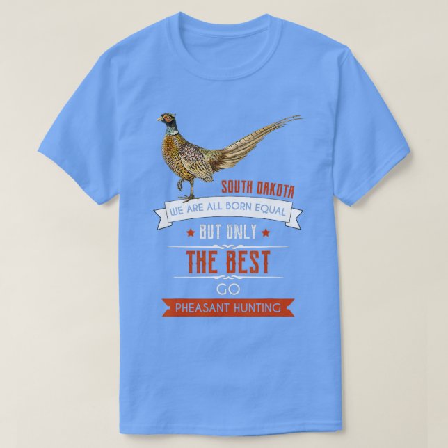 Mens Funny South Dakota Pheasant Jagd Vogeljagd T-Shirt (Design vorne)