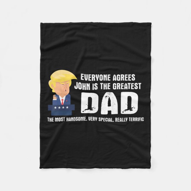 Mens Funny Trump Sprichwort Bester Vater Zitat - J Fleecedecke (Vorderseite)