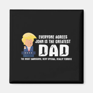 Mens Funny Trump Sprichwort Bester Vater Zitat - J Magnet