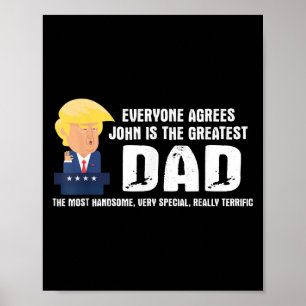 Mens Funny Trump Sprichwort Bester Vater Zitat - J Poster