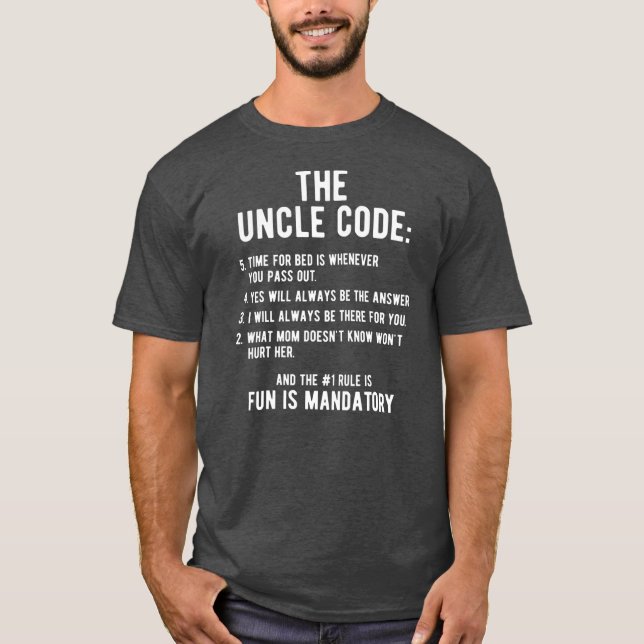 Mens Funny Uncle Gifts From Niece Nephew The T-Shirt (Vorderseite)