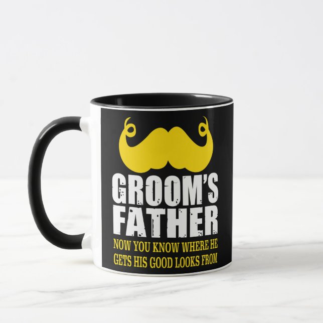 Mens Funny Vater der Groom Großes Geschenk für Tasse (Links)