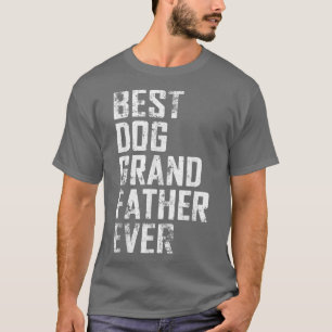 Mens Funny Vatertag Bester Hund Großvater je Vi T-Shirt