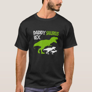 Mens Funny Vatertag Daddysaurus T Rex Geschenke T-Shirt
