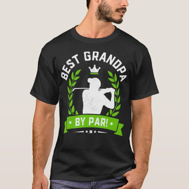 Mens Funny Vathday Best Opa Par Golf T-Shirt (Vorderseite)