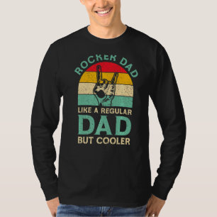 Mens Funny Vathers Day Rocker Vater für Rock Playe T-Shirt
