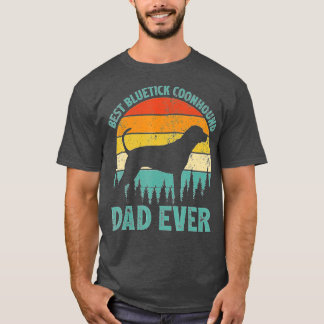 Mens Funny Vintag Best Bluetick Coonhound Vater Ev T-Shirt