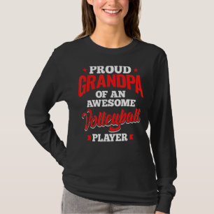 Mens Funny Volleyball Lover Grafische Grandpas und T-Shirt