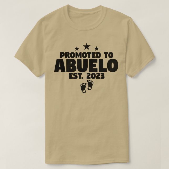 Mens für Abuelo 2023 zum neuen spanischen Großfath T-Shirt (Design vorne)