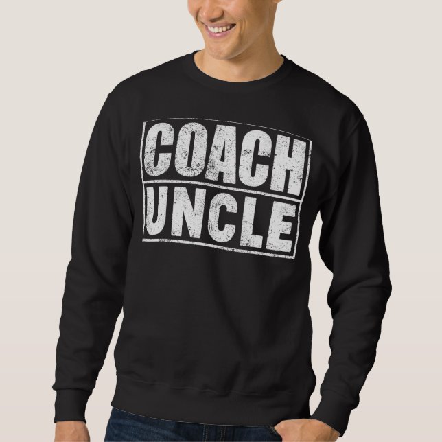 Mens Fußball Basketball Basketball Trainer Onkel V Sweatshirt (Vorderseite)