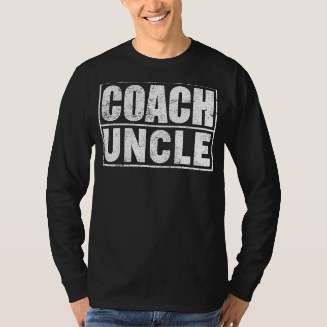 Mens Fußball Basketball Basketball Trainer Onkel V T-Shirt (Vorderseite)