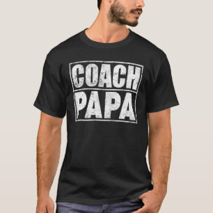 Mens Fußball Basketball Trainer Papa Vater T-Shirt