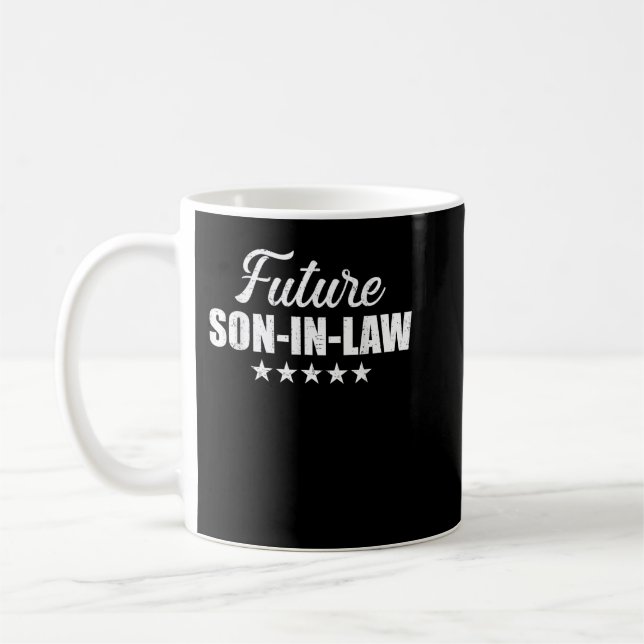 Mens Future Schwiegersohn für Hochzeit und Verlobu Kaffeetasse (Links)