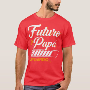 Mens Futuro Papa Loading Neuer Vater Vater Schwang T-Shirt