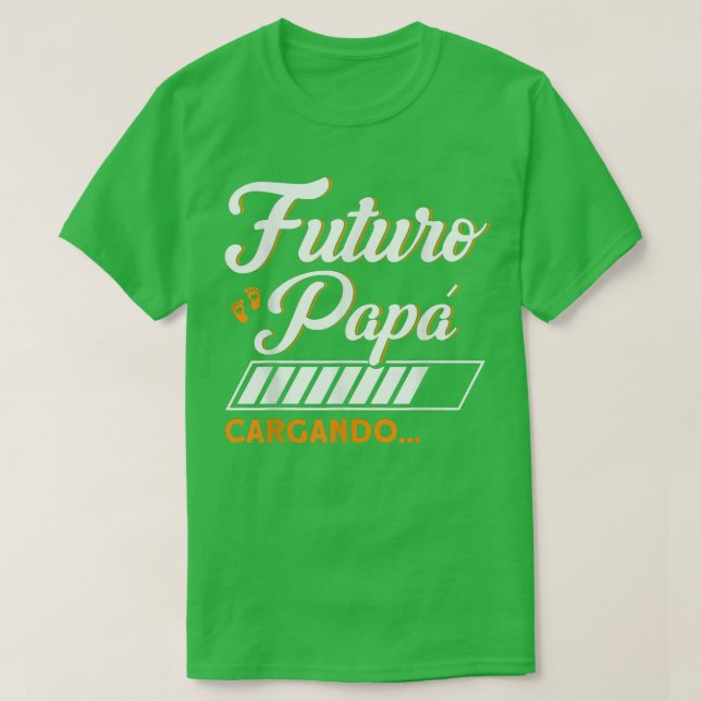 Mens Futuro Papa Loading New Dad Vater Schwangersc T-Shirt (Design vorne)