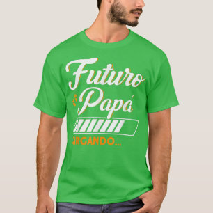 Mens Futuro Papa Loading New Dad Vater Schwangersc T-Shirt