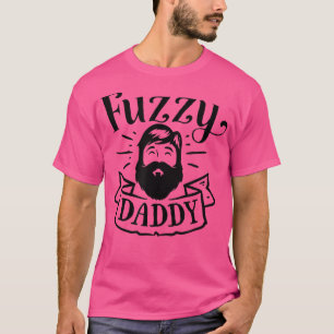 Mens Fuzzy Daddy Funny für Hipster Bart Vater T-Shirt