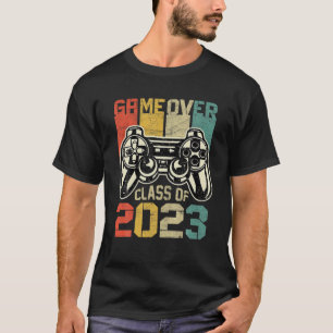 Mens Game Over Class of 2023 Gamer Vintag Video G T-Shirt