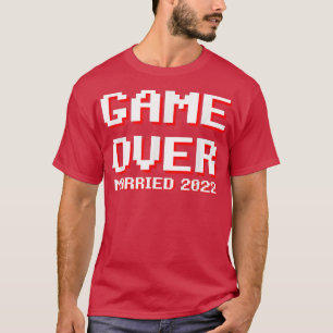 Mens Game über verheiratete Bräutigam-Hochzeit 202 T-Shirt